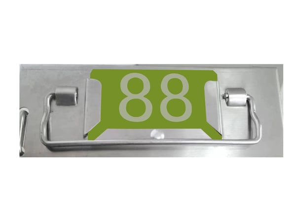 Custom Aluminum Labels for Freezer Racks | Riveted Directly to Freezer ...