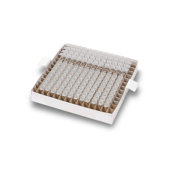 Double Decker™ PCR Cardboard Freezer Box With Hinged Lid | LabRepCo, LLC