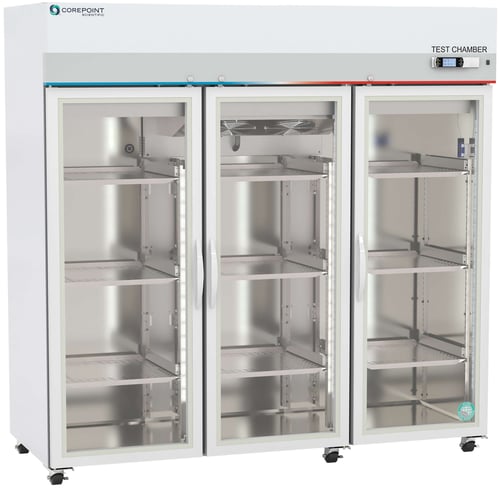 Corepoint Scientific Temperature Test Chamber | Triple Glass Door | 72 Cu. Ft.