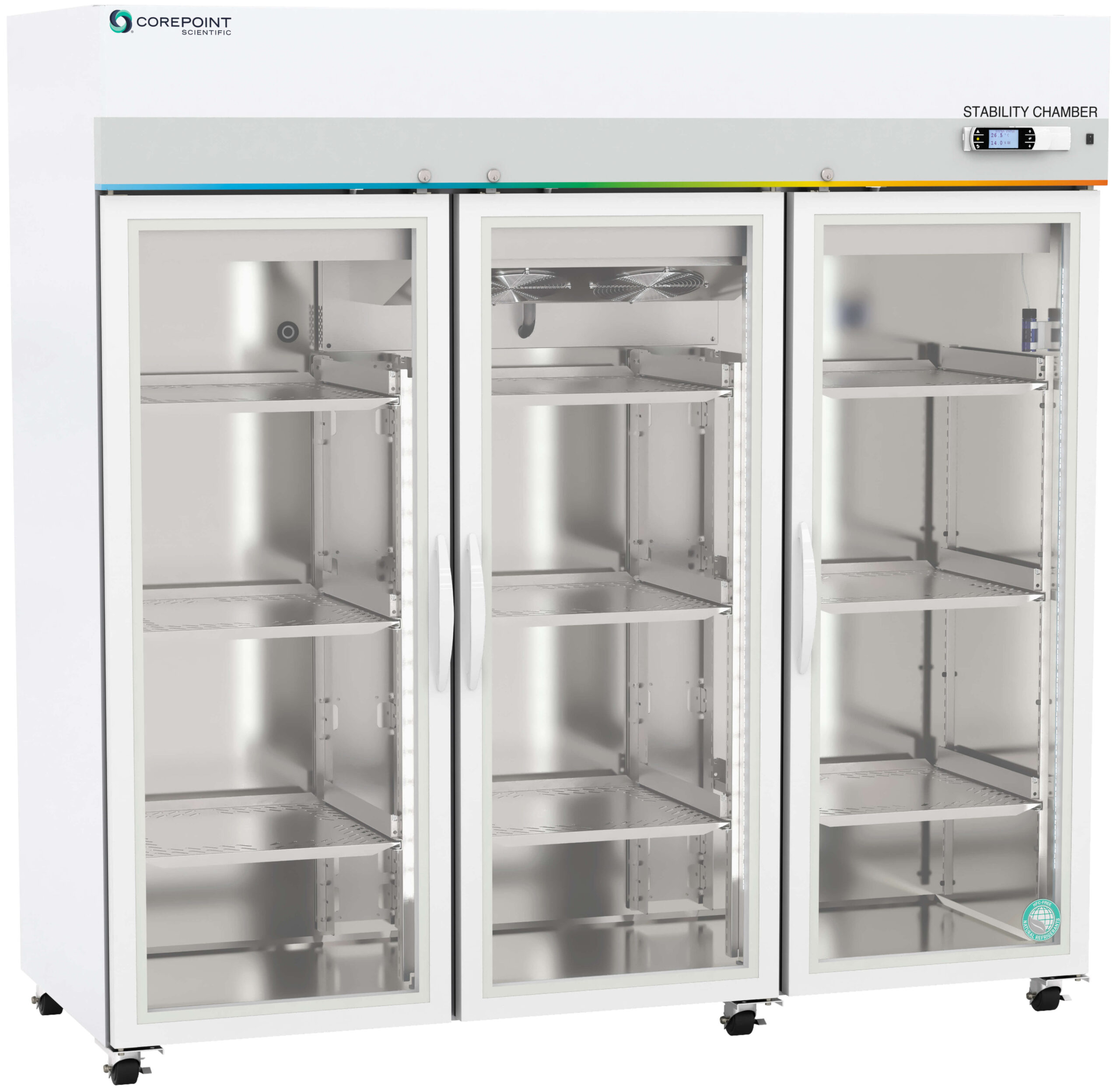 Corepoint Scientific Temperature & Humidity Stability Chamber | Triple Glass Door | 72 Cu. Ft.