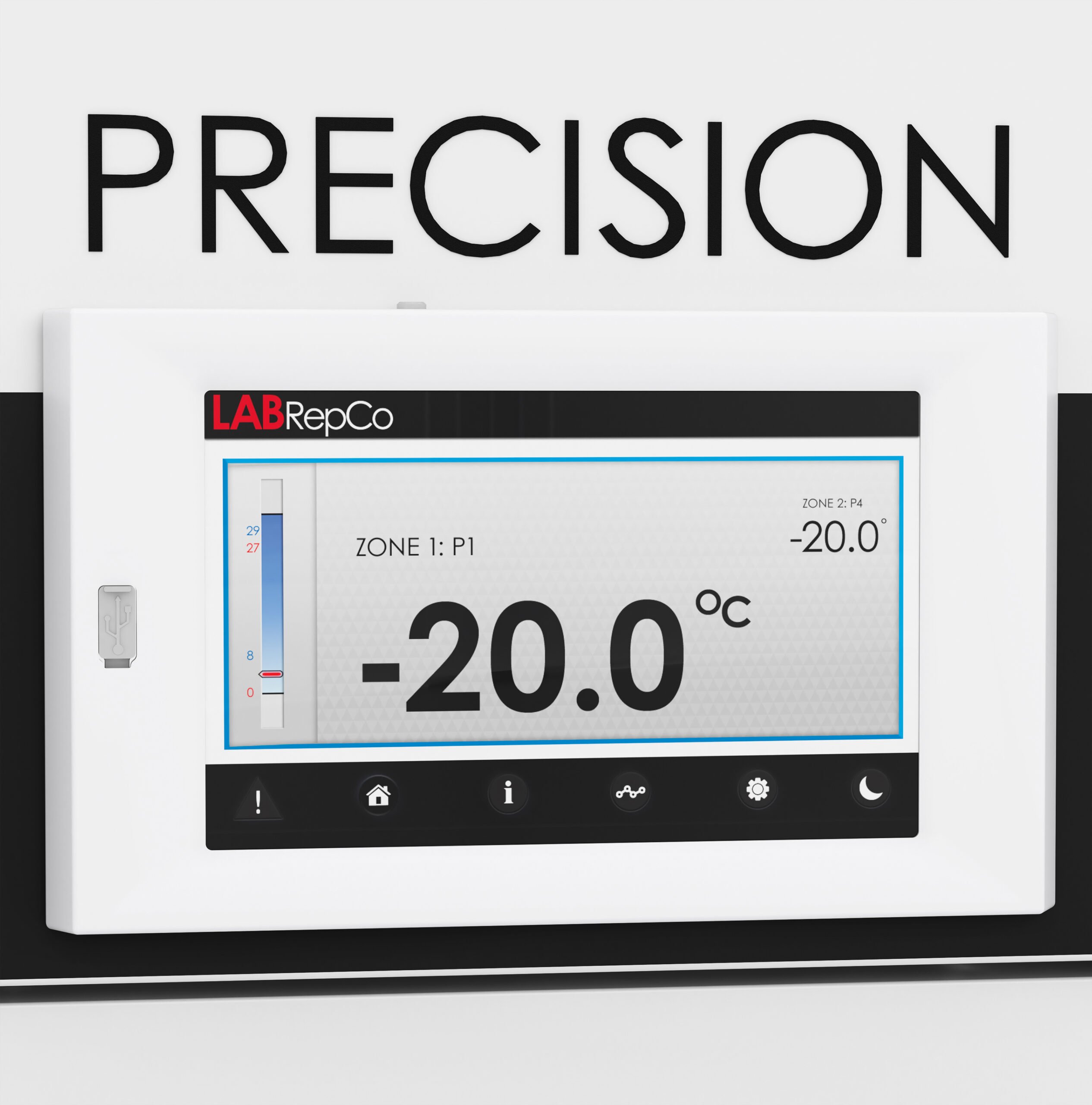 LabRepCo PRECISION Series 49 Cu. Ft. Laboratory Freezer with Touchscreen Controller | Auto Defrost - Image 3