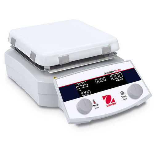 Ohaus Guardian™ 5000 Hotplate e-G52HS07C | 20L | Plate Size 7" x 7" (18 x 18 cm)