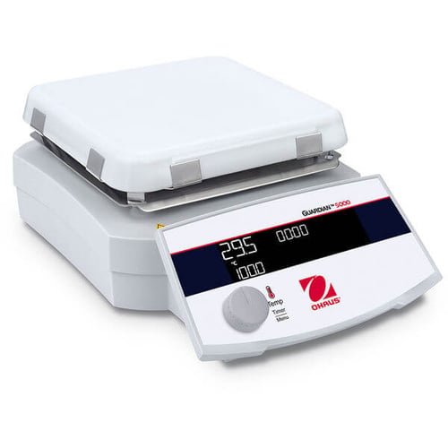 Ohaus Guardian™ 5000 Hotplate e-G52HP07C | Plate Size 7" x 7" (18 x 18 cm)