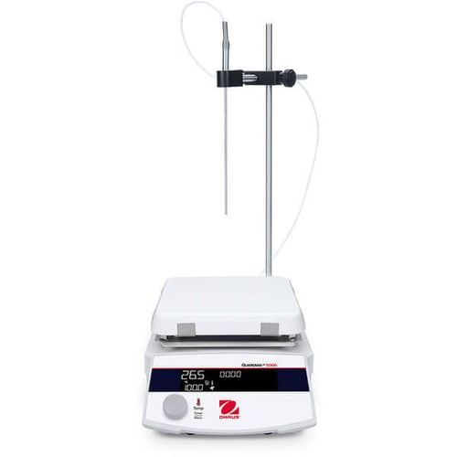 Ohaus Guardian™ 5000 Hotplates & Stirrers e-G52HP07C 115V AM -K1 | Plate size 7 in x 7 in (18 cm x 18 cm)