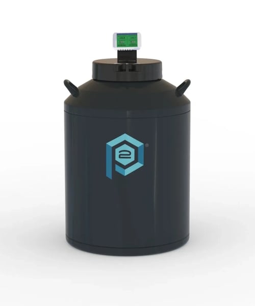 Phasetwo CRF6000 Cryogenic Rack Liquid Nitrogen Freezer with Low level & Temp Alarm (Capacity: 6000 x 2.0 mL vials)