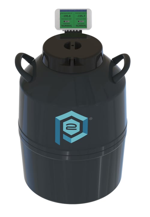 Phasetwo CRF750 Cryogenic Rack Liquid Nitrogen Freezer with Low level & Temp Alarm (Capacity: 750 x 2.0 mL vials)