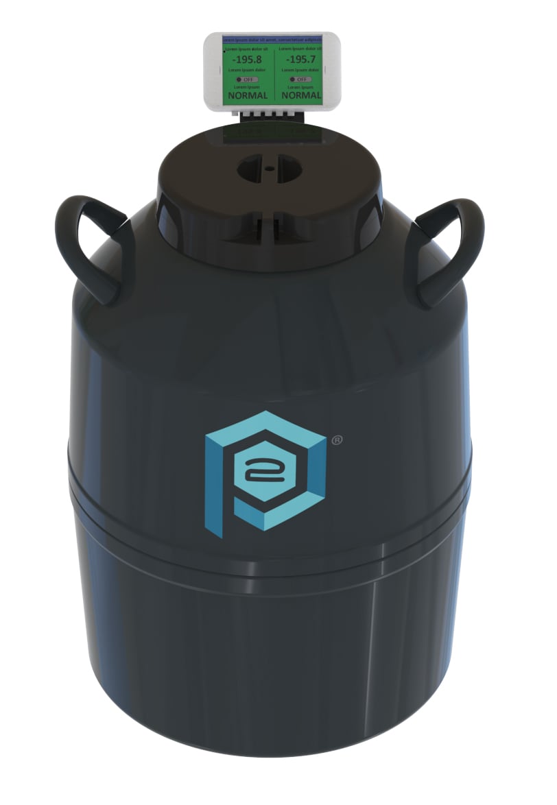 Phasetwo CRF750 Cryogenic Rack Liquid Nitrogen Freezer with Low level & Temp Alarm (Capacity: 750 x 2.0 mL vials)