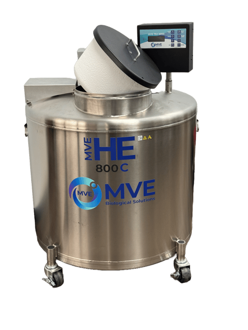 MVE HE 800 C Compact LN2 Freezer (Capacity: 5,680 x 2.0 ml vials)