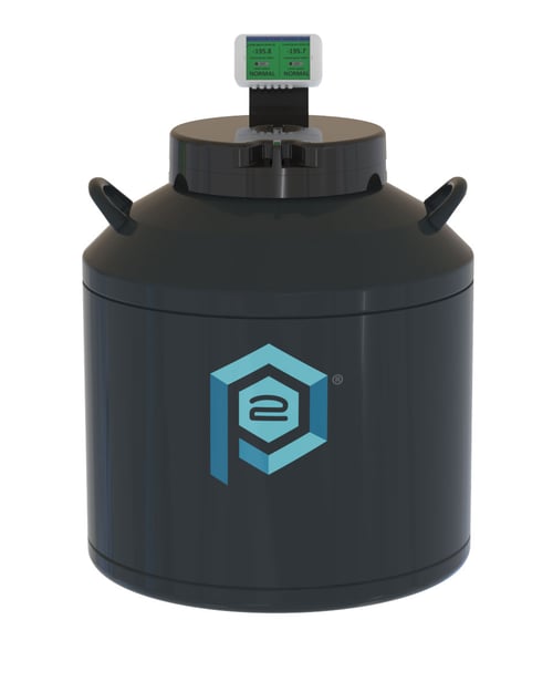Phasetwo CRF3000 Cryogenic Rack Liquid Nitrogen Freezer with Low level & Temp Alarm (Capacity: 3000 x 2.0 mL vials)