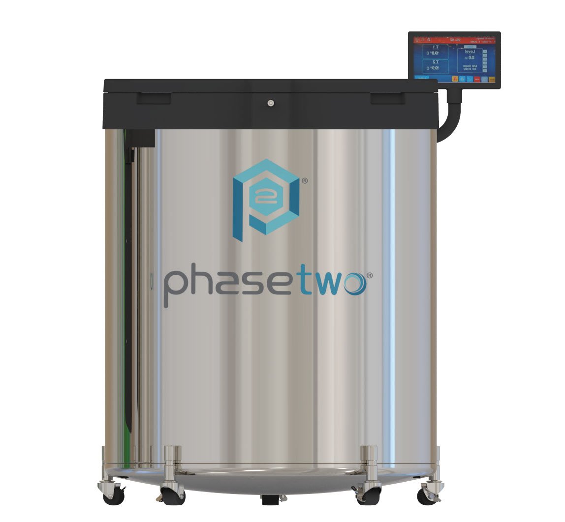 phasetwo HC32 High-Capacity Cryogenic LN2 Freezer (Capacity: 32,000 x 2.0 ml vials)