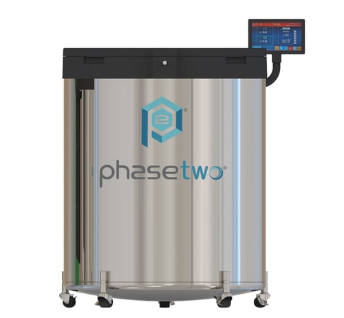 phasetwo HC32 High-Capacity Cryogenic LN2 Freezer (Capacity: 32,000 x 2.0 ml vials)