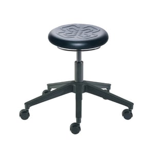 Biofit Cerex Series Lab Stool | Desk Height | 16” to 21” User Height | Black