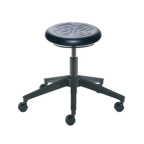Biofit Cerex Series Lab Stool | Desk Height | 16” to 21” User Height | Black