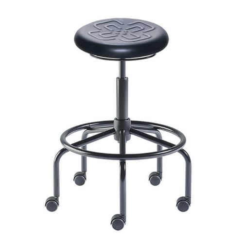 Biofit Cerex Series Laboratory Stool | High Bench Height | 24” to 31” User Height | Black