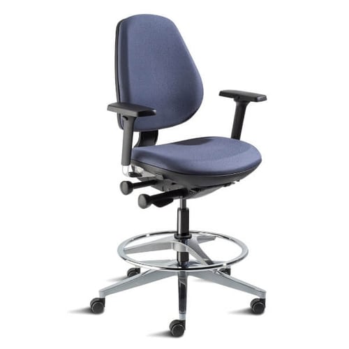Biofit MVMT Pro Series Laboratory Chair | Standard Bench Height | 32” to 39” User Height | Blue