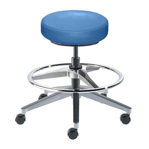 Biofit Rexford Series Laboratory Stool | Standard Bench Height | 29” to 34” User Height | Blue