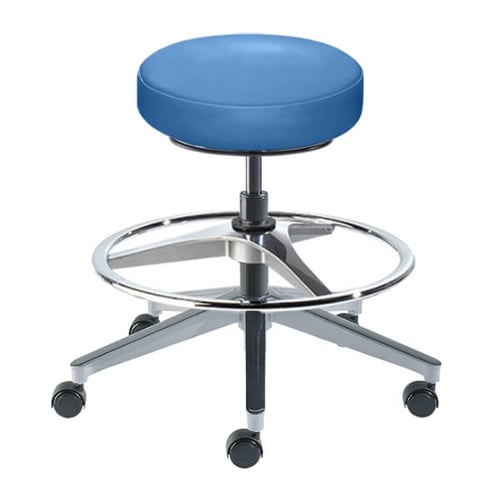 Biofit Rexford Series Laboratory Stool | Standard Bench Height | 29” to 34” User Height | Blue