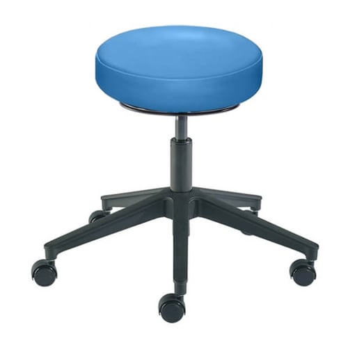 Biofit Rexford Series Laboratory Stool | Desk Height | 17” to 21" User Height | Blue