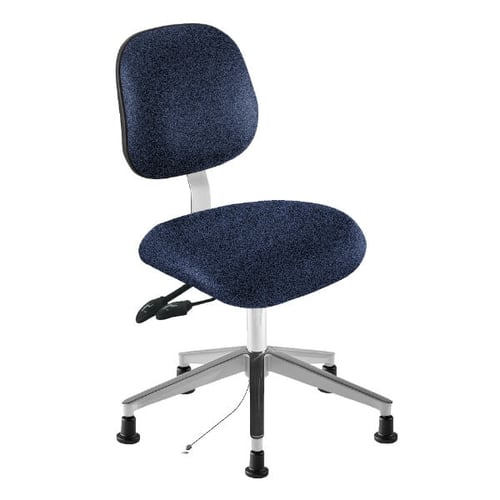 Biofit Elite Series Cleanroom ESD Lab Chair | Desk Height | 29” to 34" User Height | Ebony