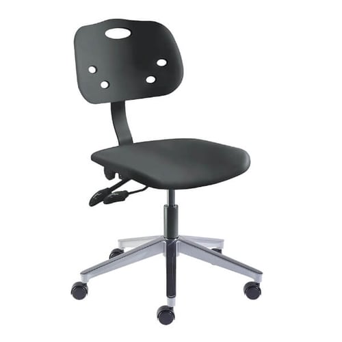 Biofit Armor Series Laboratory Chair | Desk Height | 28” to 33” User Height | Black