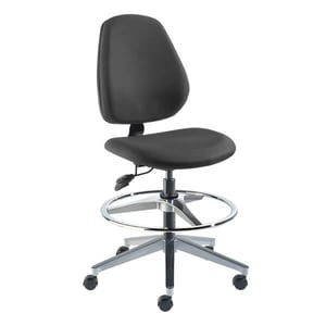 Biofit MVMT Pro Series Laboratory Chair | High Bench Height | 33.5” to 44” User Height | Black