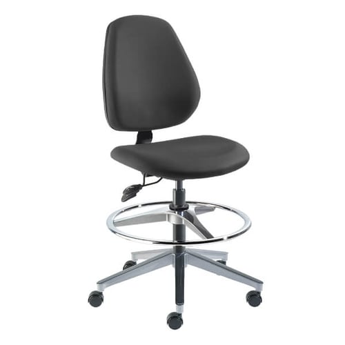 Biofit MVMT Pro Series Laboratory Chair | High Bench Height | 33.5” to 44” User Height | Black