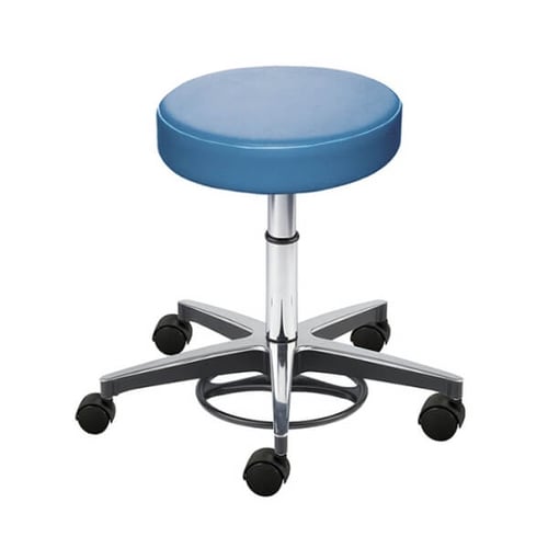 Biofit Aramis 2A Series Laboratory Stool | Standard Bench Height | 22” to 29” User Height | Blue
