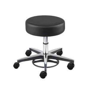 Biofit Aramis 2A Series Laboratory Stool | Desk Height | 22” to 29” User Height | Black