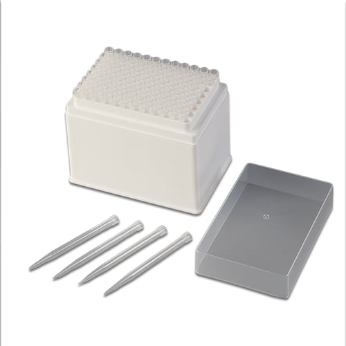 AutoMATE™ STERILE Pipette tips, racked 96 well, 1000ul Filtered, Low Retention, 16/cs