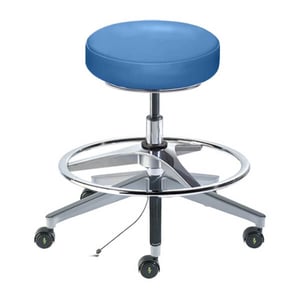 Biofit Rexford Series Cleanroom ESD Lab Stool | Standard Bench Height | 31” to 38” User Height | Blue