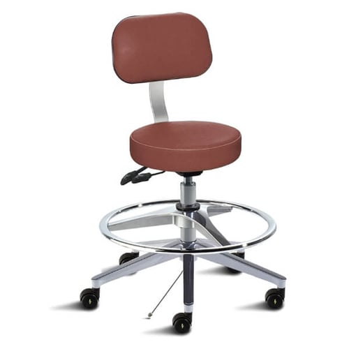 Biofit Regent Series Cleanroom ESD Lab Chair | Standard Bench Height | 31” to 38” User Height | Burgundy