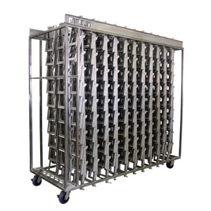 Cage Stack Transport Cart for Modular Animal Caging System