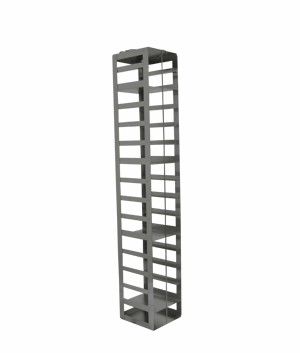 Lightweight Vertical Rack for Standard 2" Boxes | 15 Boxes High | Rack Only