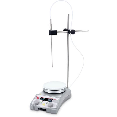 Ohaus Guardian™ 3000 Hotplate Stirrer eE-G31HSRDS-K1 | Plate size 5.3 in x 5.3 in (135 mm x 135 mm)