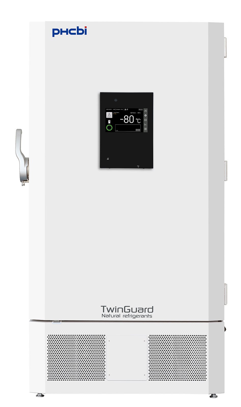 PHCbi TwinGuard Natural Refrigerants 25.7 Cu. Ft. Ultra-Low Freezer (-86°C) | Dual Voltage 115V or 220V | Capacity: 576 x 2″ Boxes