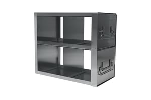 Upright Freezer Drawer Rack for 15mL & 50mL Centrifuge Tube 5" Boxes | Rack Only | 2 Boxes Deep x 2 Boxes High