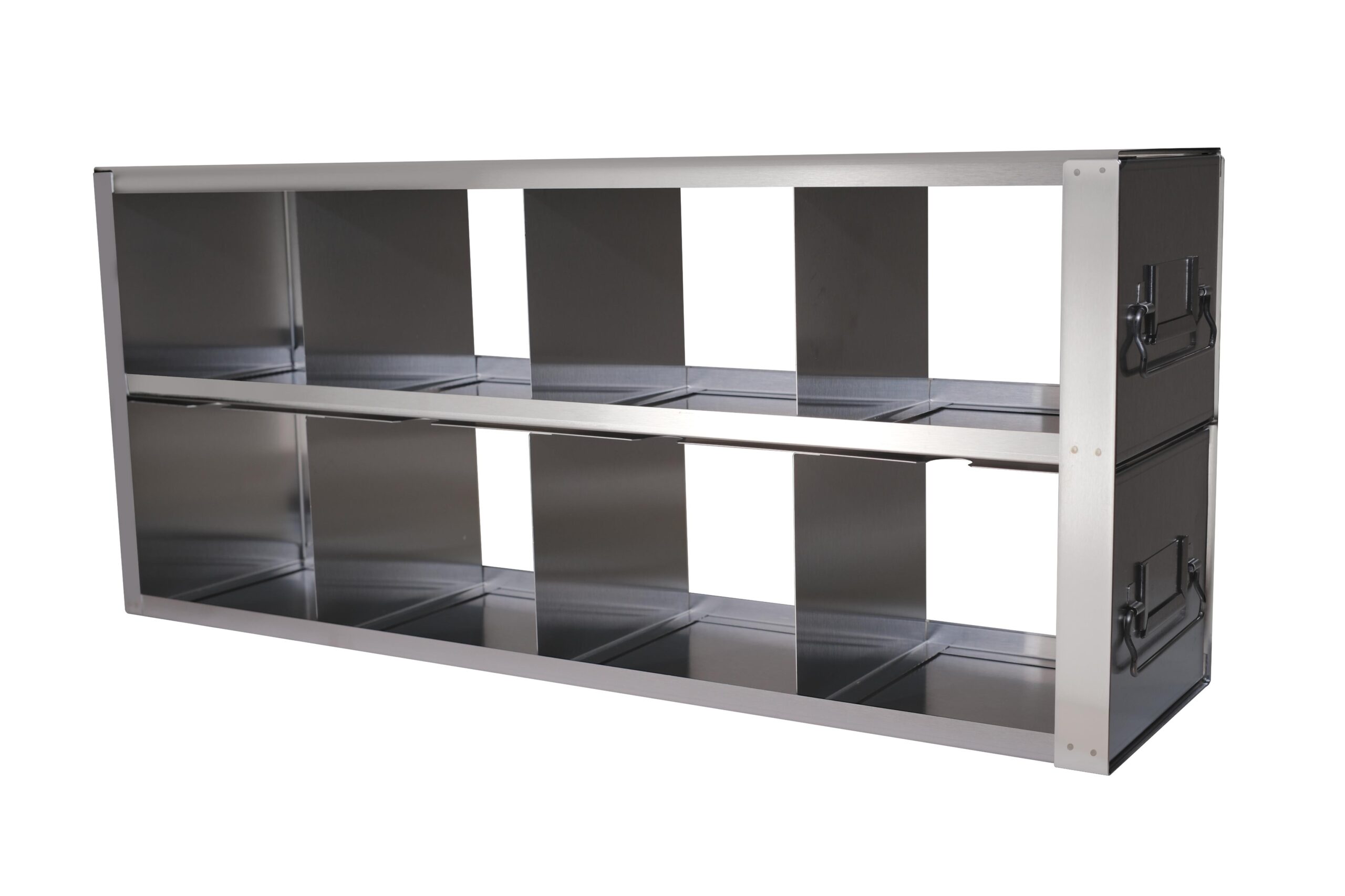 Upright Freezer Drawer Rack for 15mL & 50mL Centrifuge Tube 5″ Boxes | Rack Only | 4 Boxes Deep x 2 Boxes High
