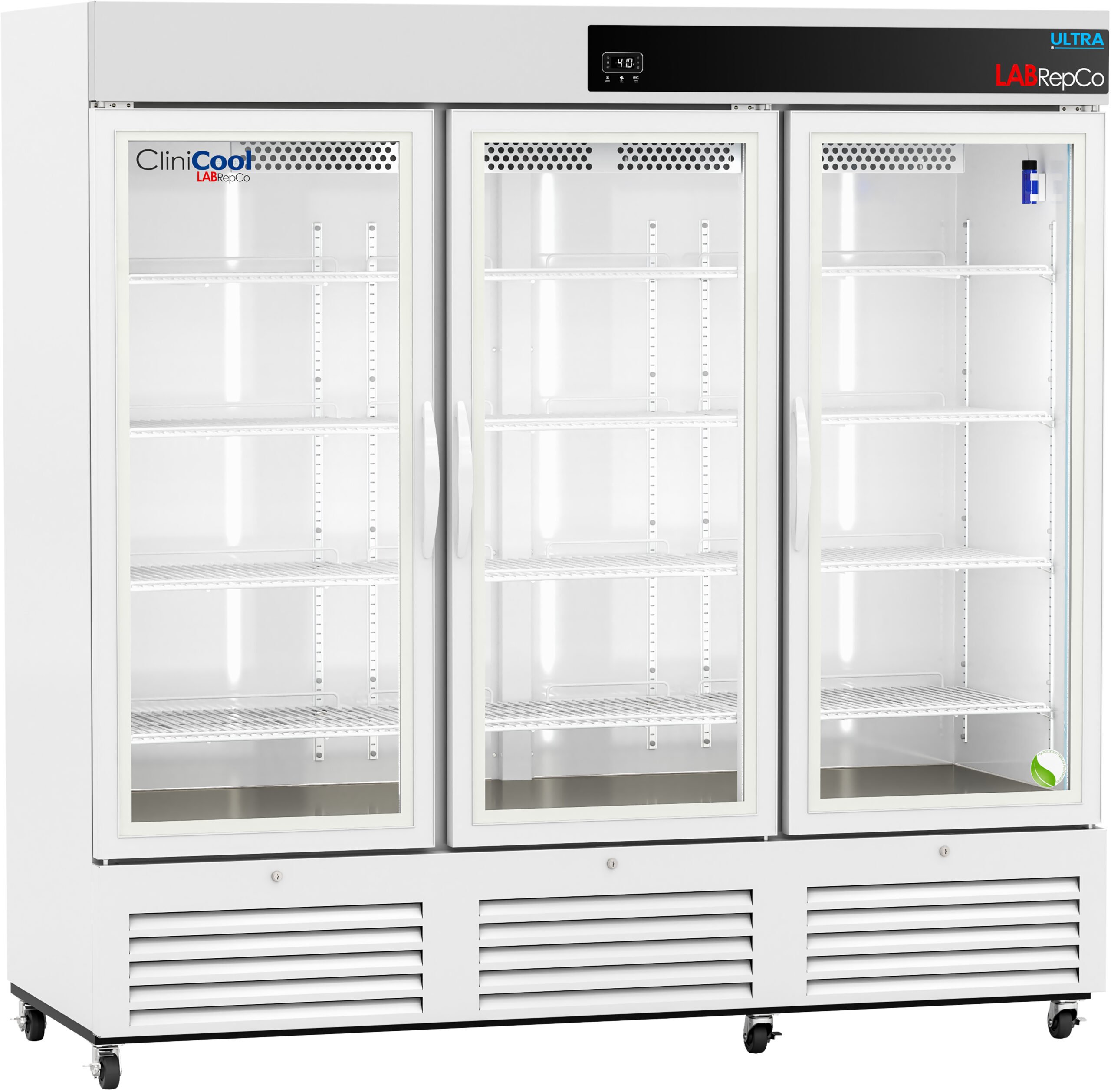 LabRepCo CliniCool© Ultra Series 72 Cu. Ft. Pharmacy Refrigerator | Glass Door