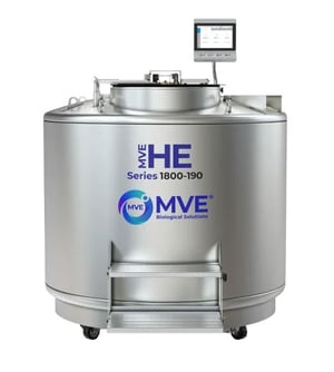 MVE HE 1877P-2T-1500AF-GB LN2 Freezer w/ CryoVerse™ Connect Controller, Full Auto Fill & Gas Bypass (Capacity: 77,000 x 2.0 ml vials)