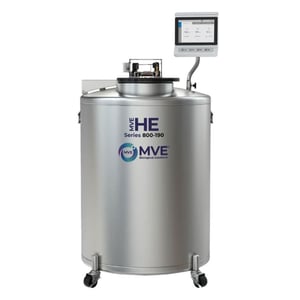 MVE HE 815P-190AF-GB LN2 Freezer w/ CryoVerse™ Connect Controller, Full Auto Fill & Gas Bypass (Capacity: 15,600 x 2.0 ml vials)