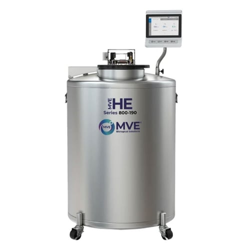 MVE HE 815P-190AF-GB LN2 Freezer w/ CryoVerse™ Connect Controller, Full Auto Fill & Gas Bypass (Capacity: 15,600 x 2.0 ml vials)