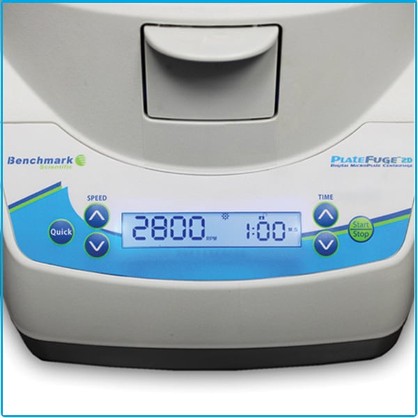 Benchmark Scientific Platefuge 2D Digital Microplate Centrifuge with Rotor (2 x PCR Plates, 2 x Microtiter Plates or 24 x 0.2ml PCR Strips) - Image 2