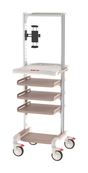 Metro Nimbl NB62-ENDO2 62" Endoscopy Cart with Tablet Holder