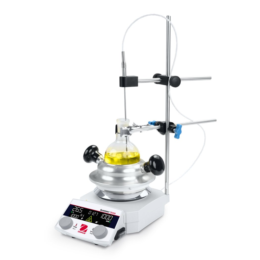 Ohaus GUARDIAN™ 5000 Hotplate Stirrer With Synthesis Kit for 250mL Flask Capacity