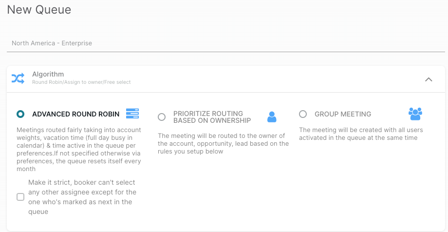 Creating a new round-robin queue