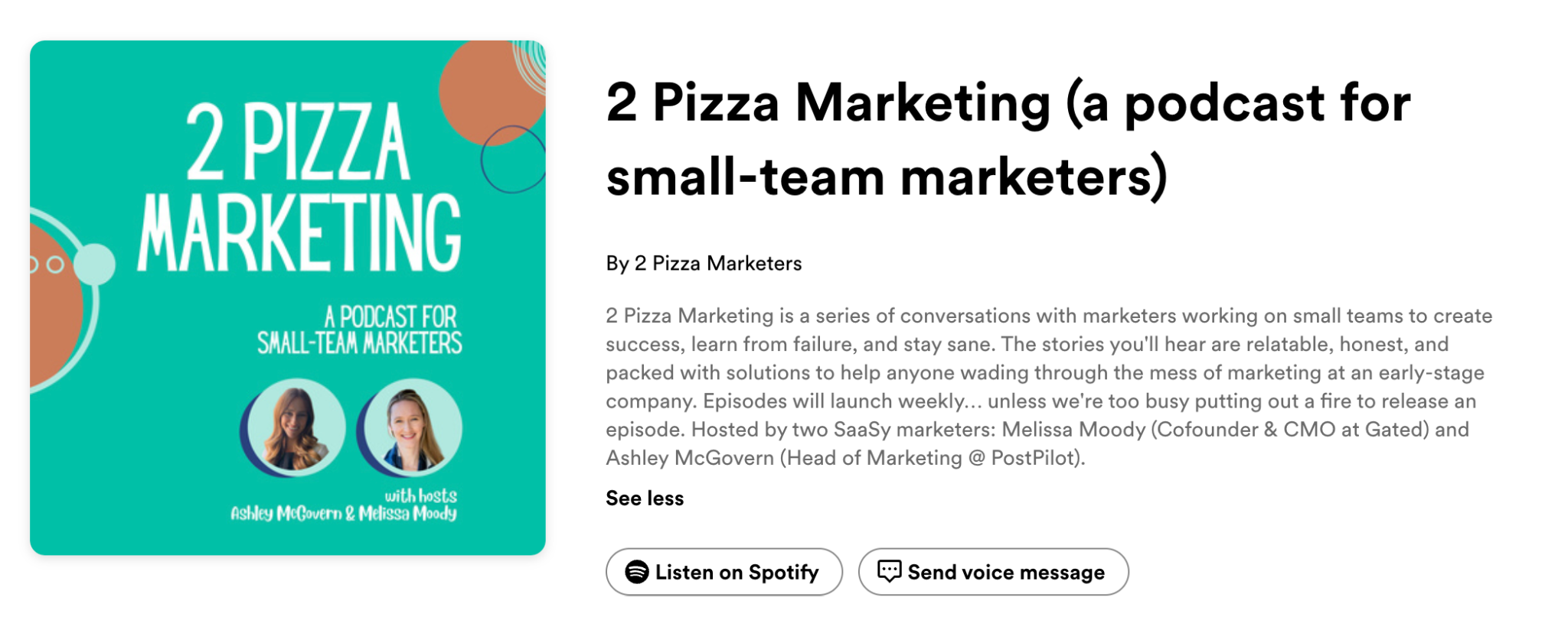2 Pizza Marketing podcast