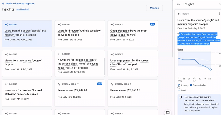 Google curates data into insights