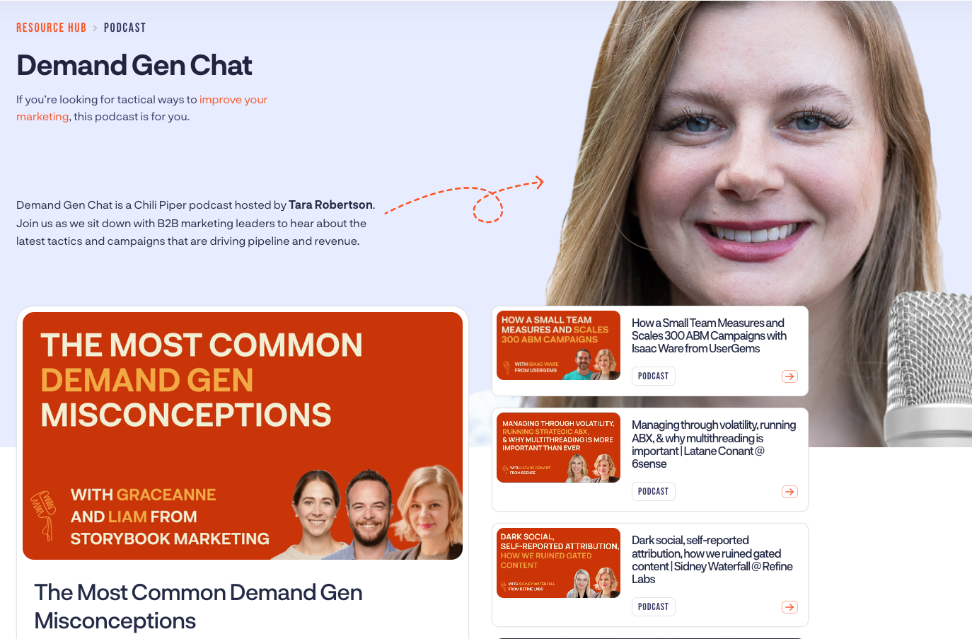 Demand Gen Chat landing page