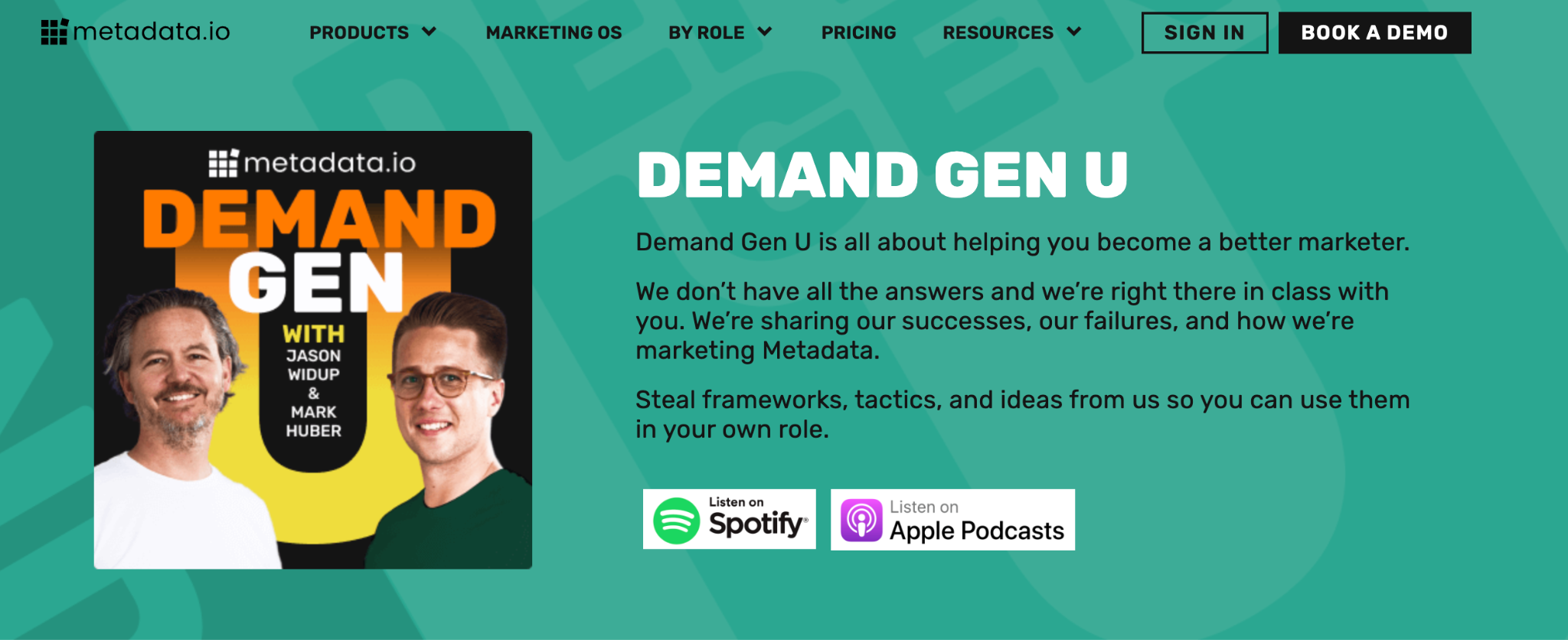 Demand Gen U podcast