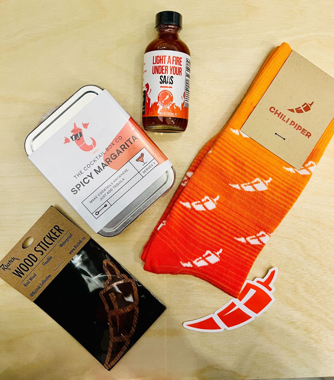 Chili Piper's swag is fun and tied to their brand